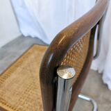 Vintage Cesca Cane Chair: 1970s Italian Mid-Century Modern Dining Office Ch