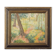 Paysage boisé impressionniste avec des fleurs