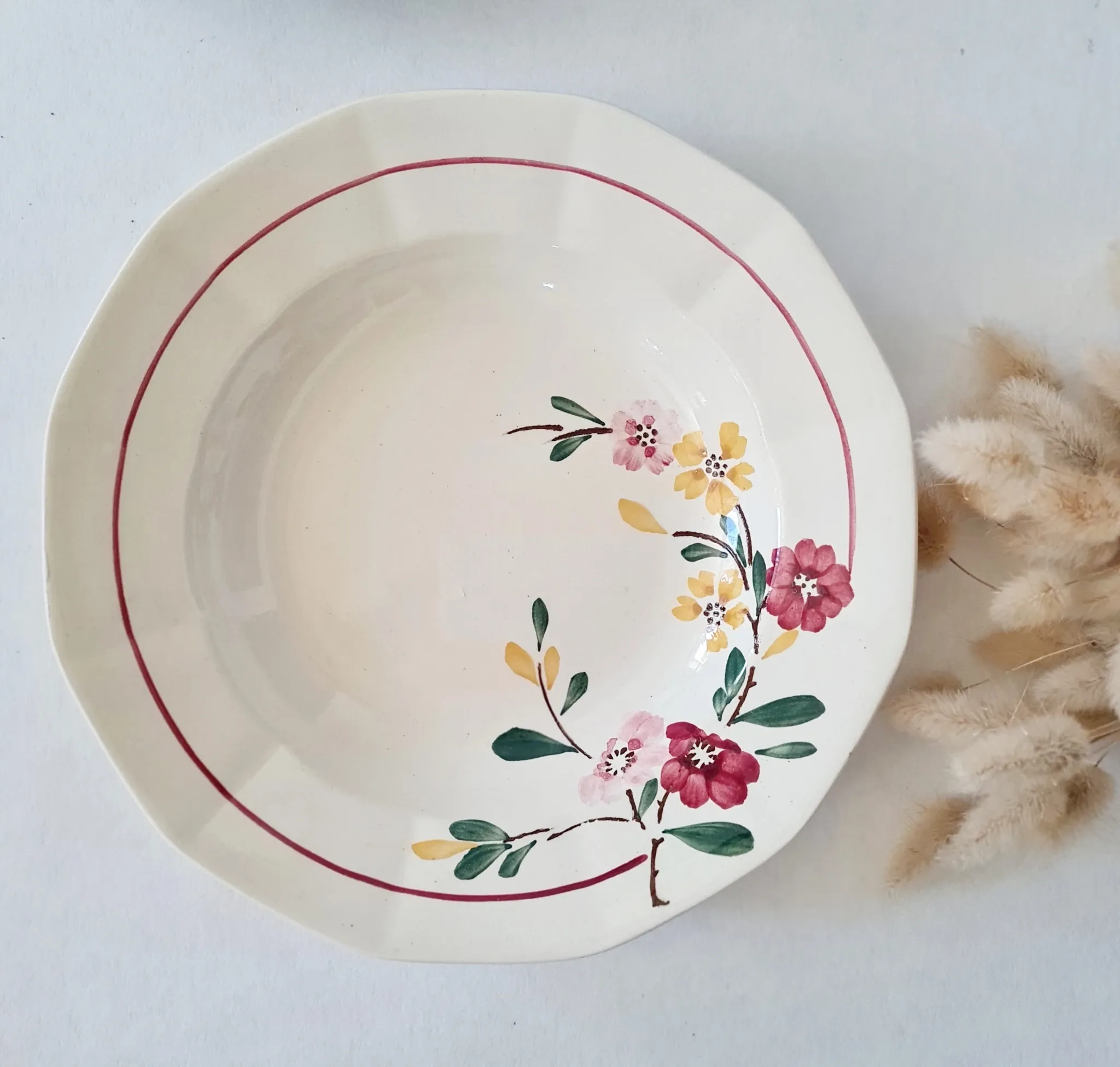 Service of 4 Deep Plates Sarreguemines / Bitche