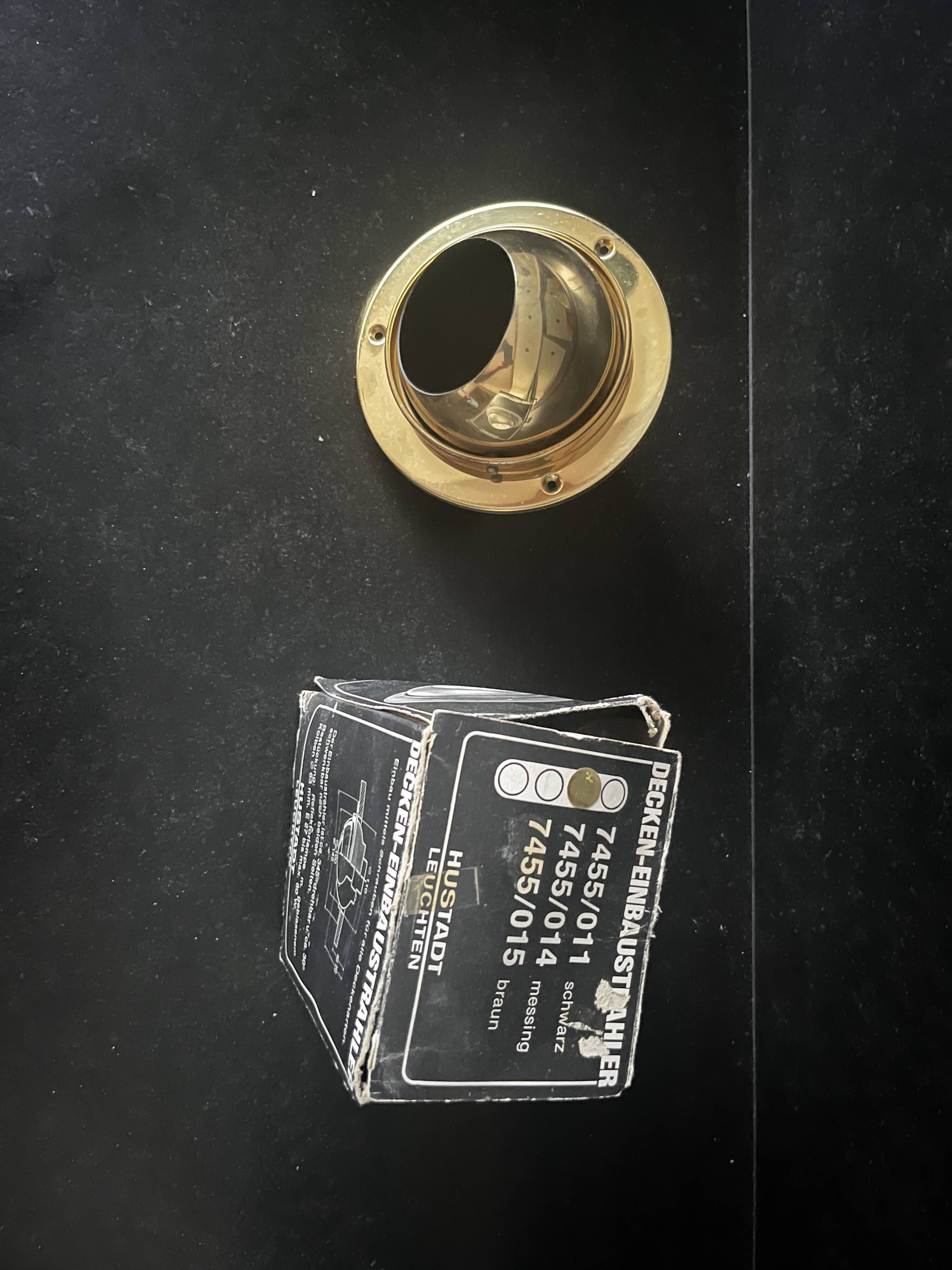 Orientable spotlight brass Hustadt Leuchten