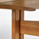 Dining table in solid elm, Les Arcs, France.