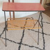 magazine rack with table from the 70s