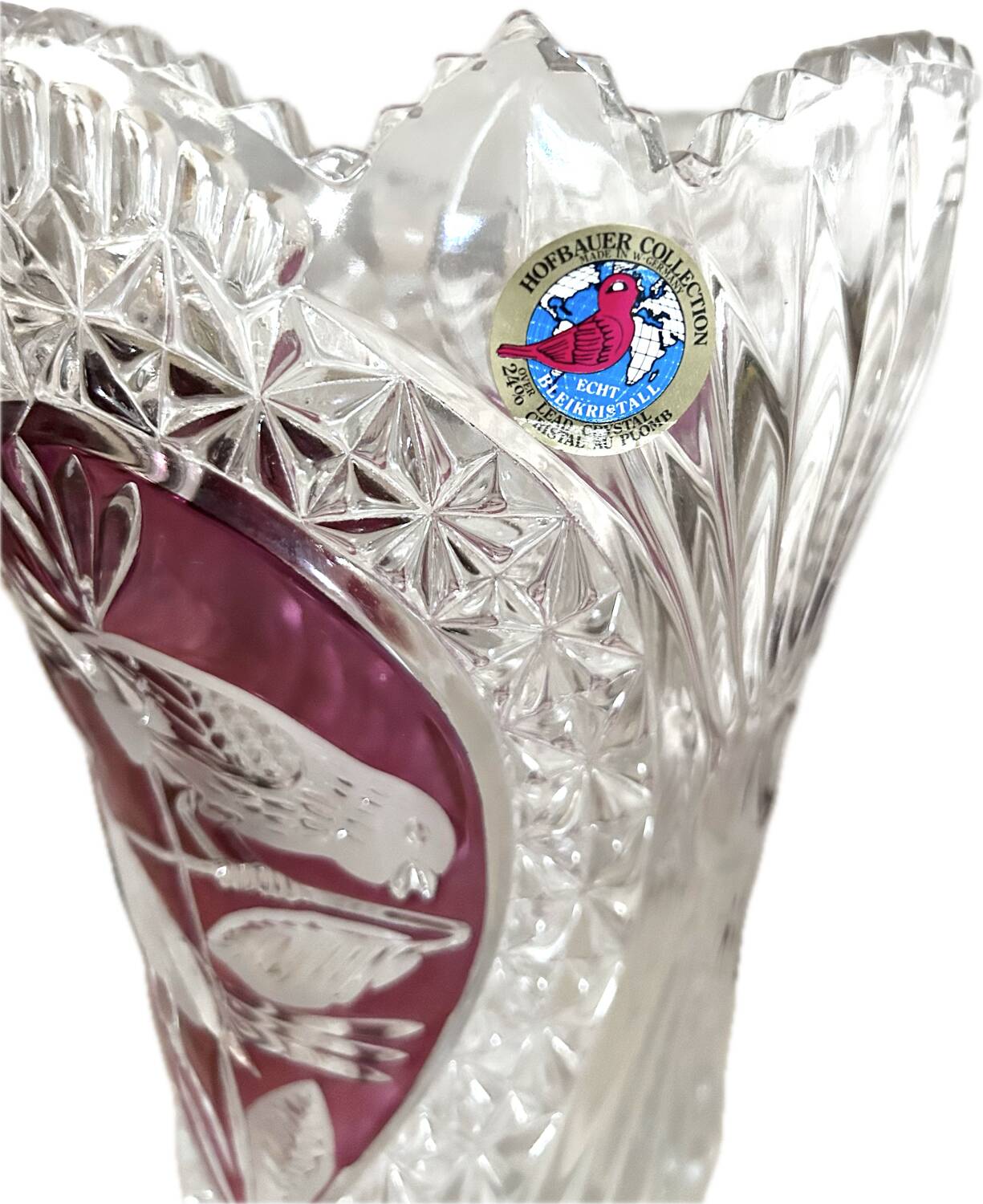 Hofbauer crystal vase