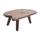 Wooden free-form coffee table