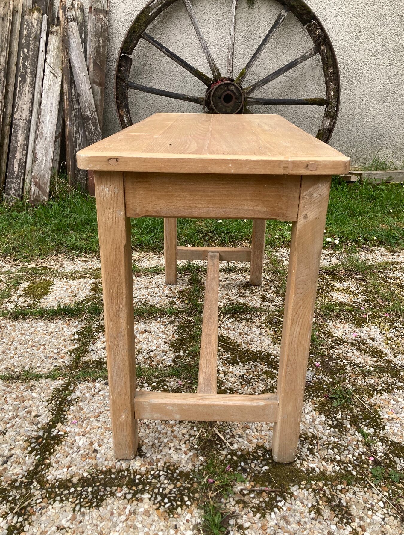 Antique solid wood desk