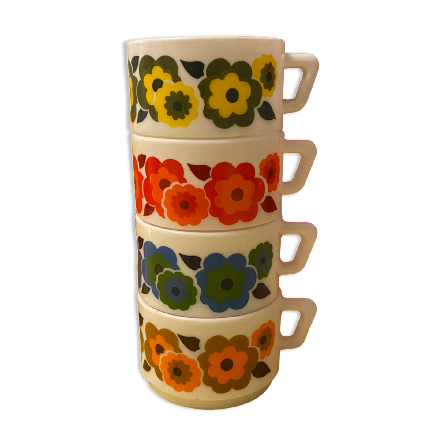 Coffee cup arcopal lotus retro pops 70s