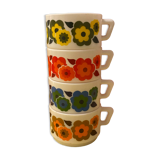 Coffee cup arcopal lotus retro pops 70s