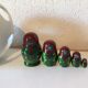 Vintage blue vintage vintage Russian Matriochkas dolls