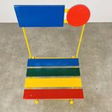 Fermob postmodern folding chair by Denis Balland