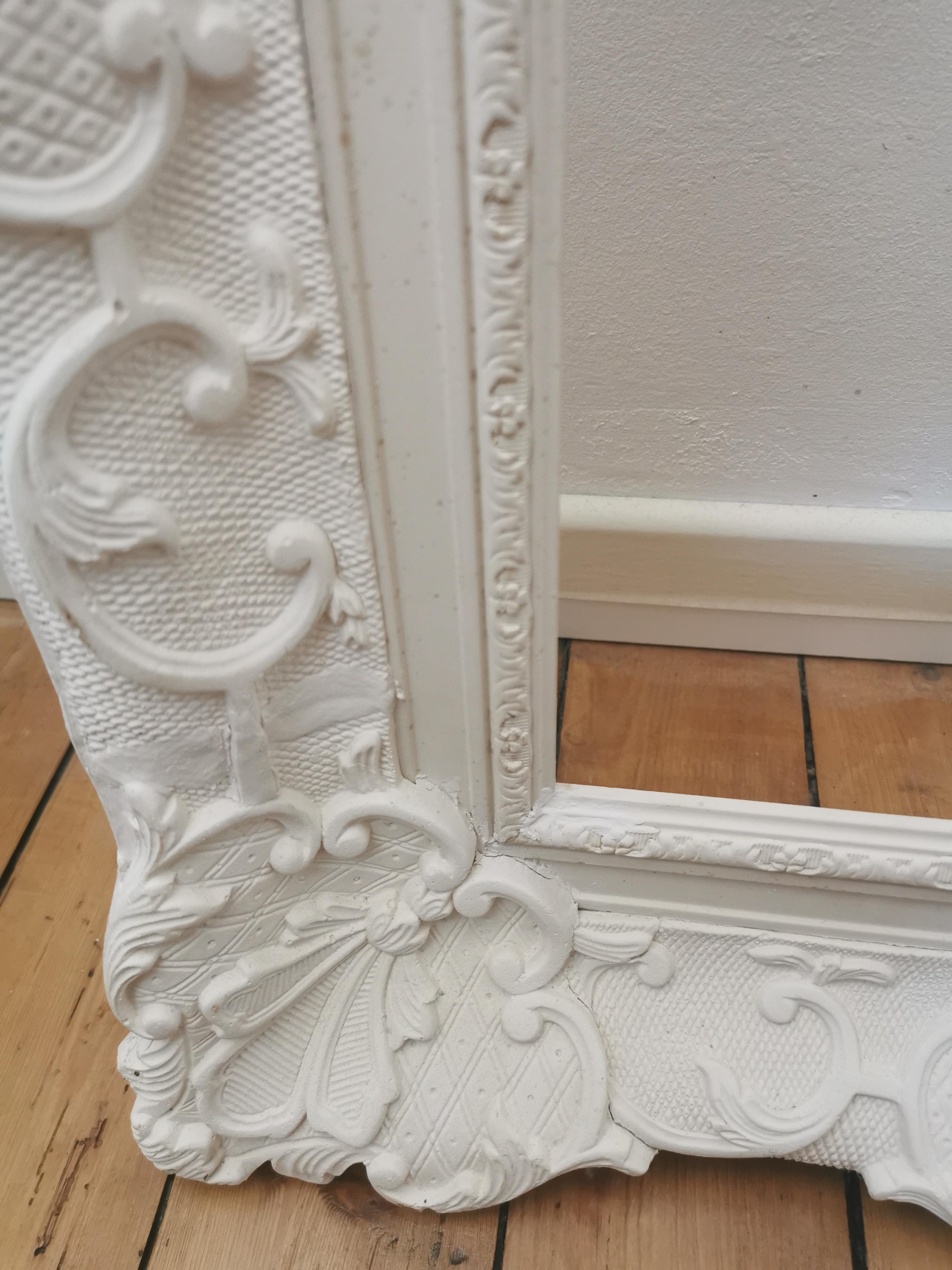 Large frame montparnasse foliage carved wood patinated