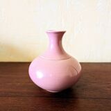Pink ceramic ball vase