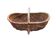 Old large Burgundy wicker basket
