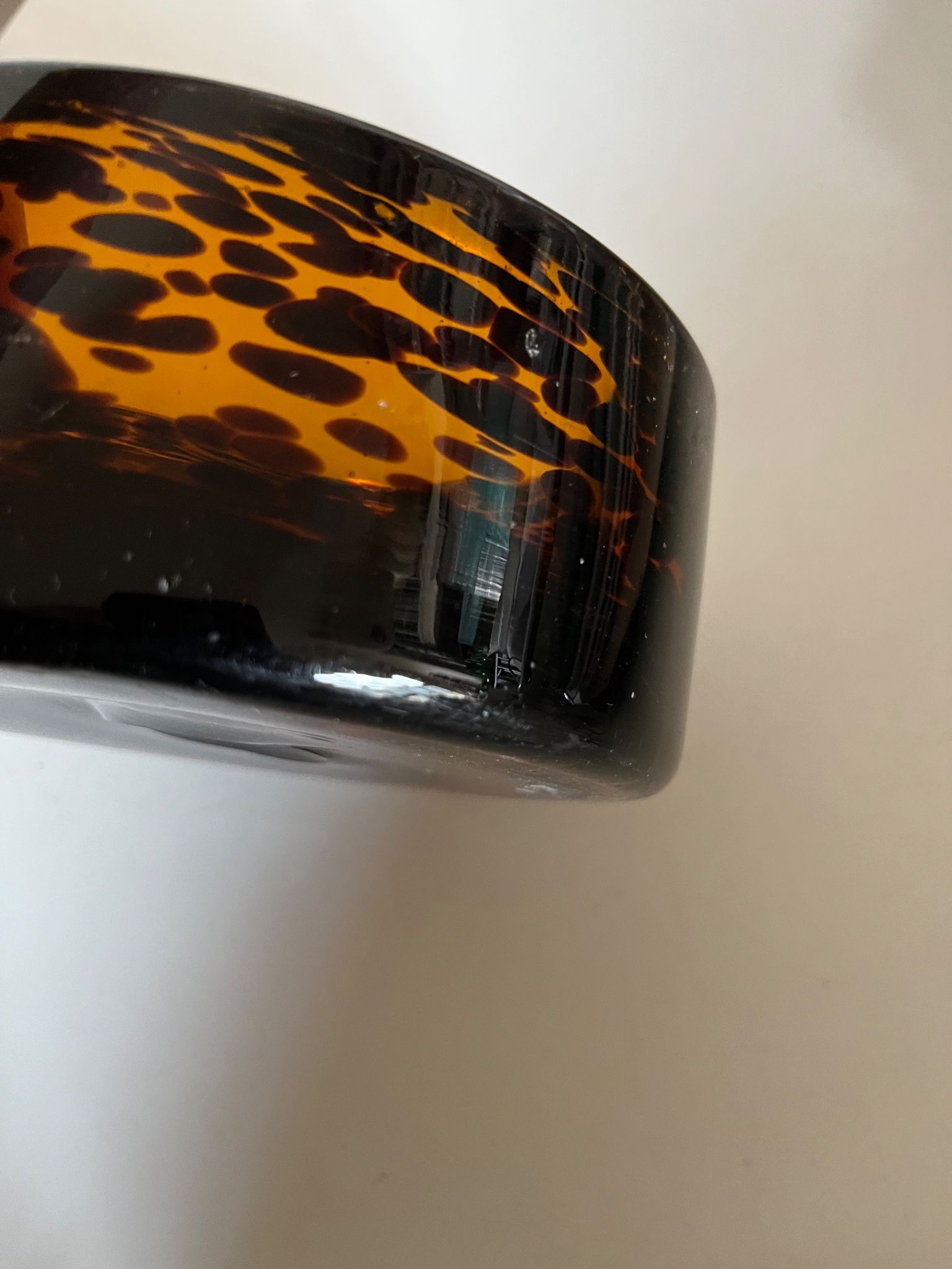 XXL pocket tray Murano 1970 Italian design blown glass