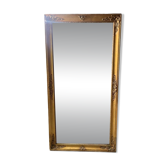 Exceptional Large Golden Mirror with Pediment - Louis XV / Neo-Baroque Style