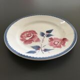Assiette ancienne décor roses