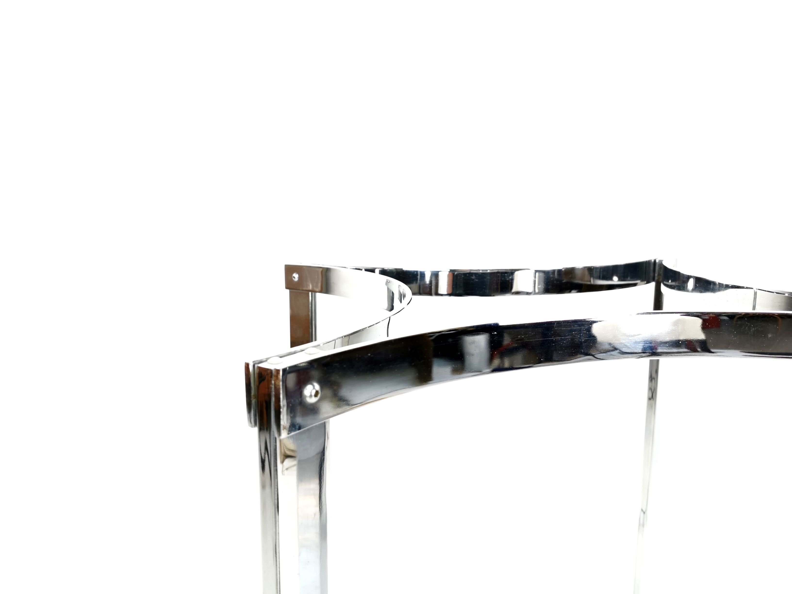 Round table glass chrome Merrow Associates Robert Young