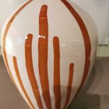 Moroccan striped ceramic vase
