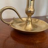 Pair of brass candle holders