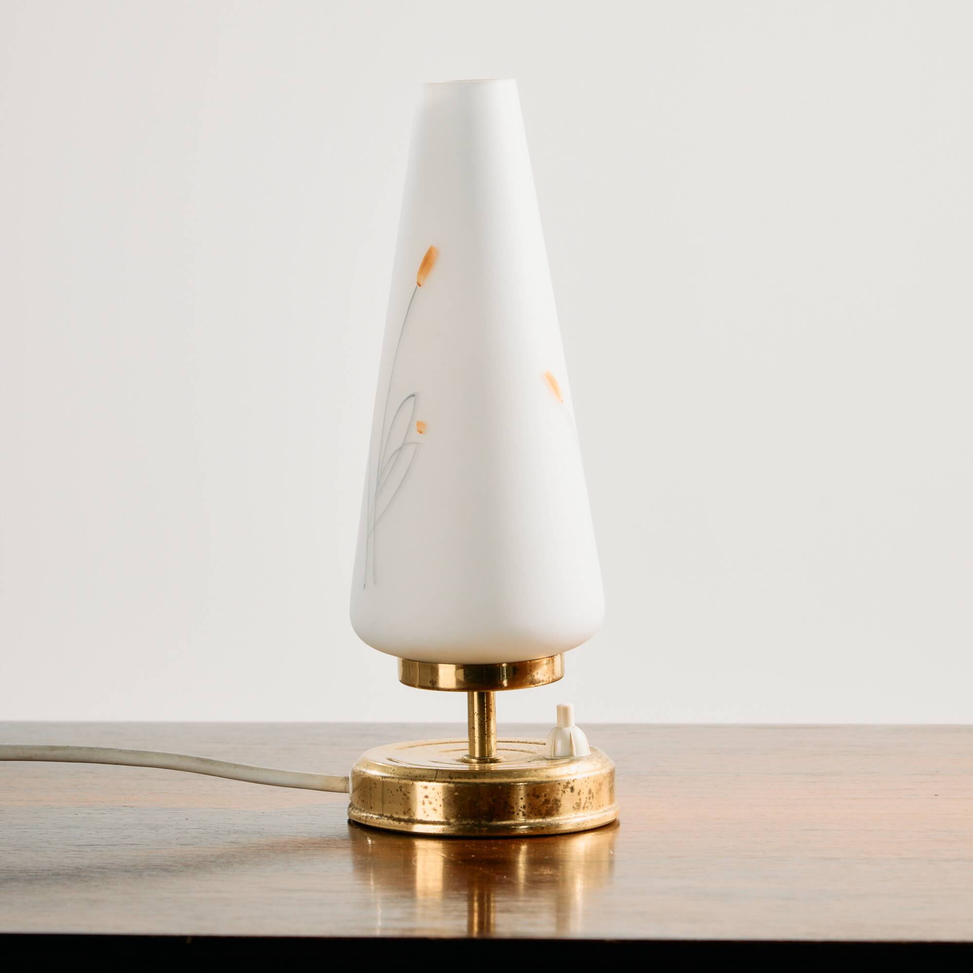 Lampe de table en laiton par Rupert Nikoll