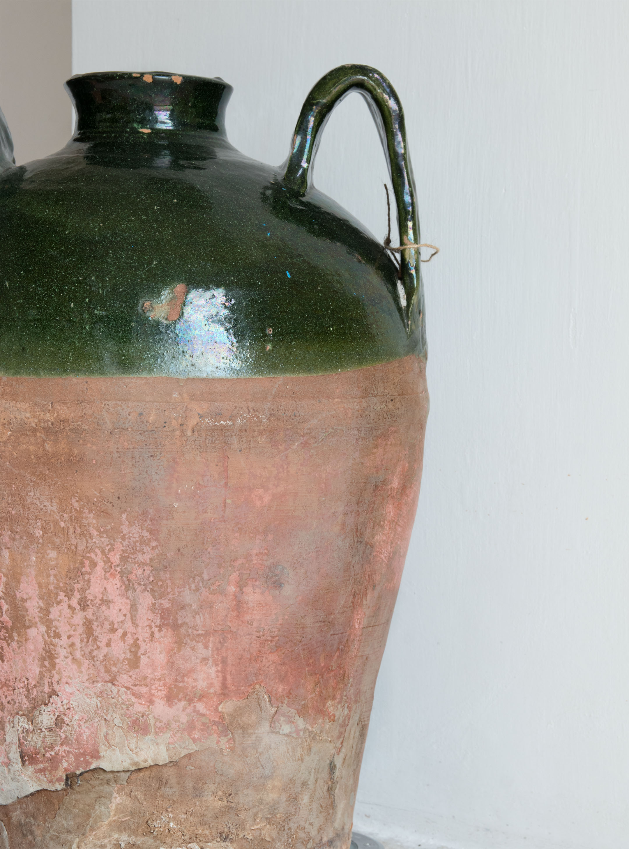 Antique Italian Ceramic Orcio Vase early XX century