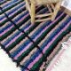 Berber carpet colorful corridor 215 X 88 CM
