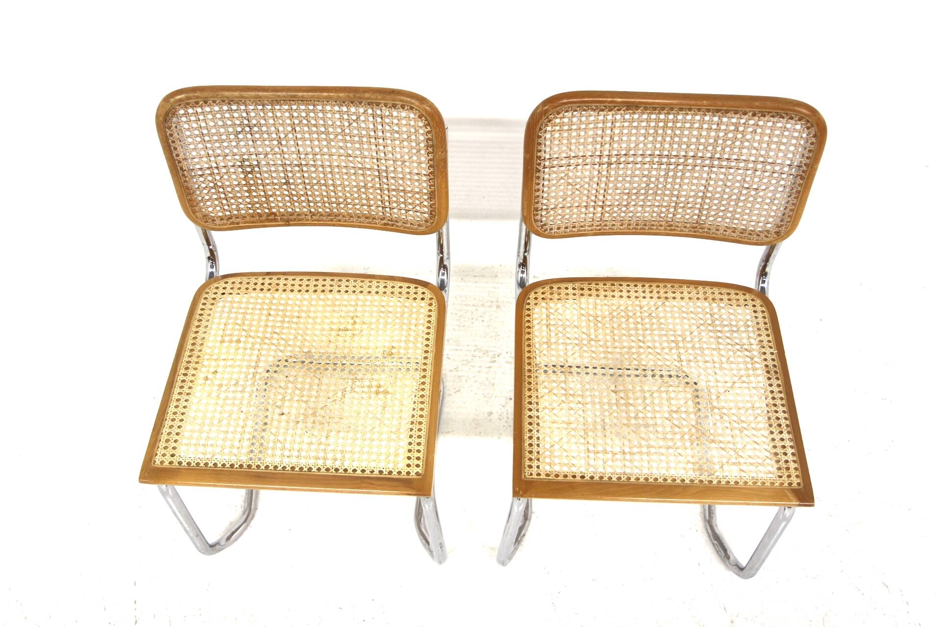 Set de 2 chaises "B32", Marcel Breuer, Italie 1990