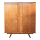 Armoire dressing vintage chêne tigré – pieds compas  50/60 – scandinave