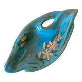 Flowery Vallauris dish, 1960s-70s