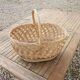 Old woven light wicker basket