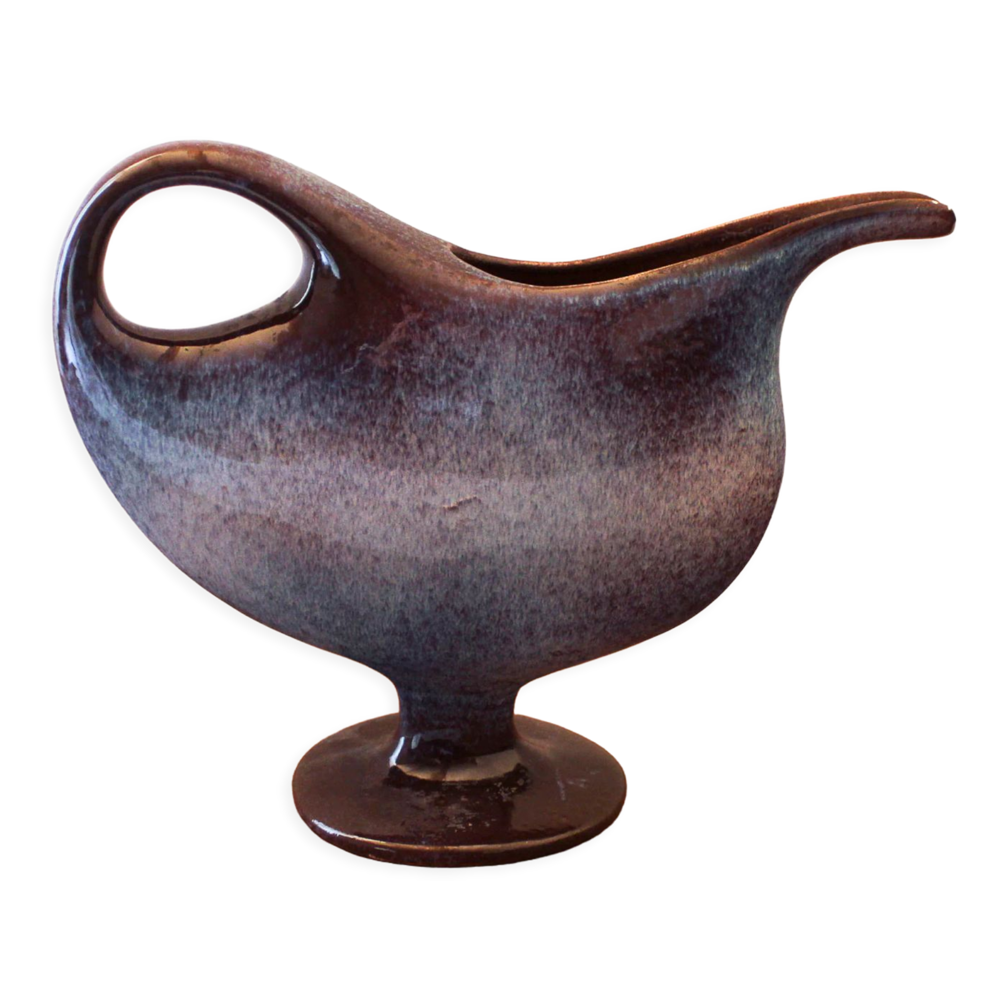 Fred and Andrée Stocker ceramic pouring vase 60s