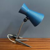 Blue metal desk lamp 1960s