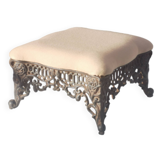 Tabouret bas en fonte "napoleon III"