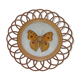 Naturalized butterfly, rattan support from 1970