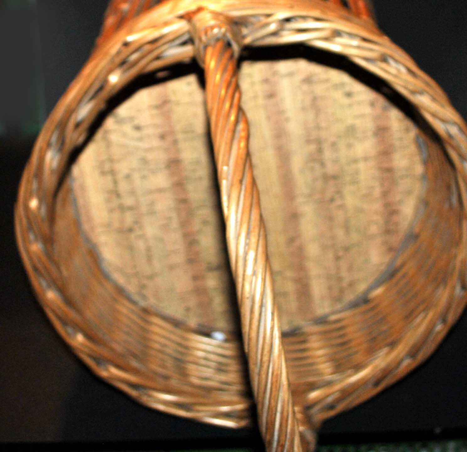 Panier bar vintage en osier