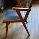 Paire de fauteuils bridge gris