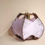 Woven lilac lamp to install