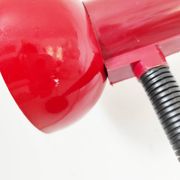Lampe vintage rouge, 30,5 cm de haut