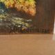 Tableau , Huile signé Mhardonnereau 1968 . Fleurs