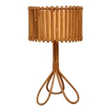 Rattan tripod lamp 1950 H47