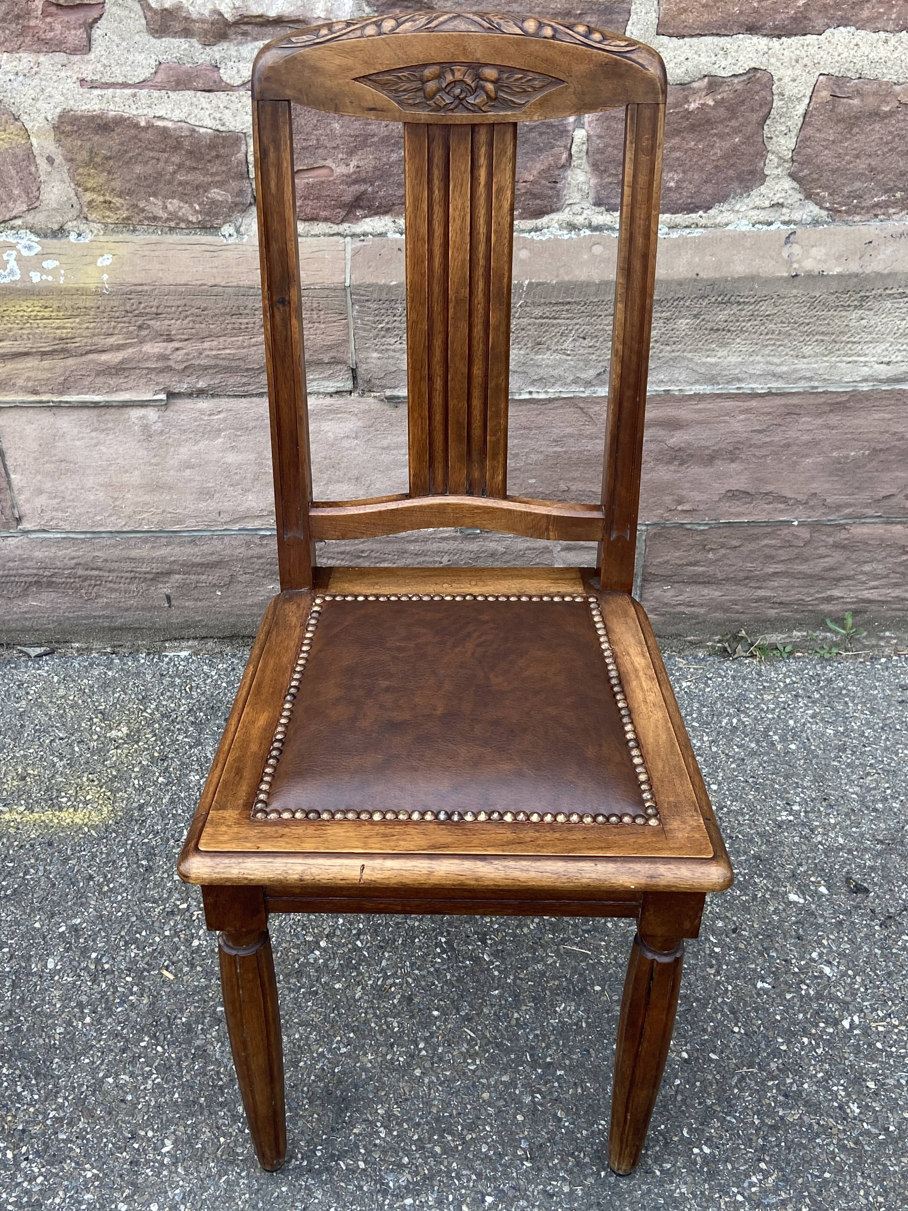 4 Art Deco dining chairs