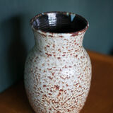 Speckled ceramic vase, west germany