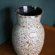 Speckled ceramic vase, west germany