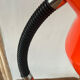 Vintage orange metal lamp