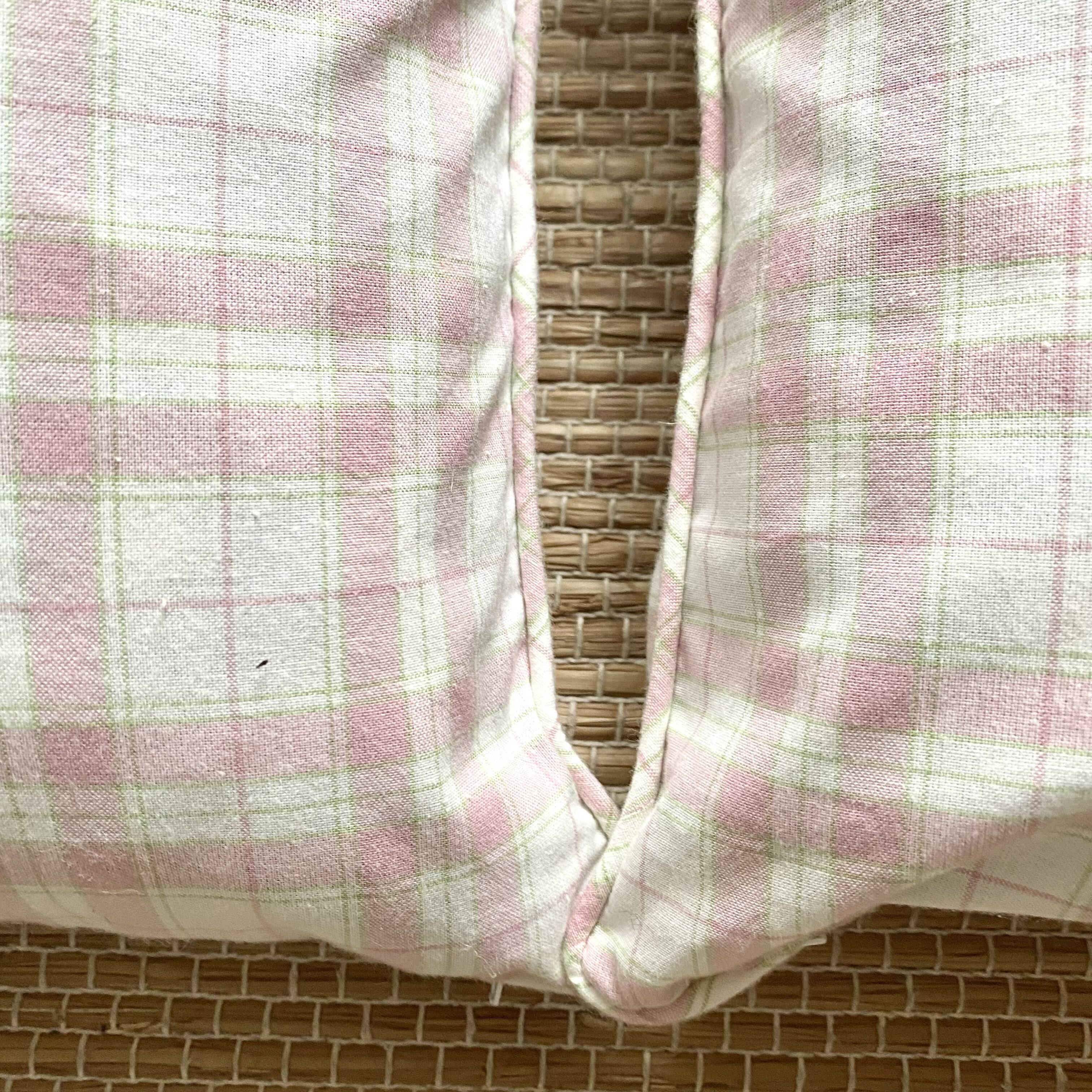 Vintage plaid cushions Laura Ashley