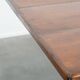 Antique English pine dining table for 6-8 people with oak base
