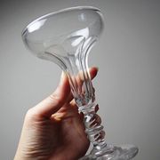 Champagne coupe, antique champenoise attributed to Baccarat, Napoleon III.