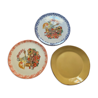 Lot de 3 plats