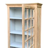 Vintage Parisian bonnet cupboard in raw wood