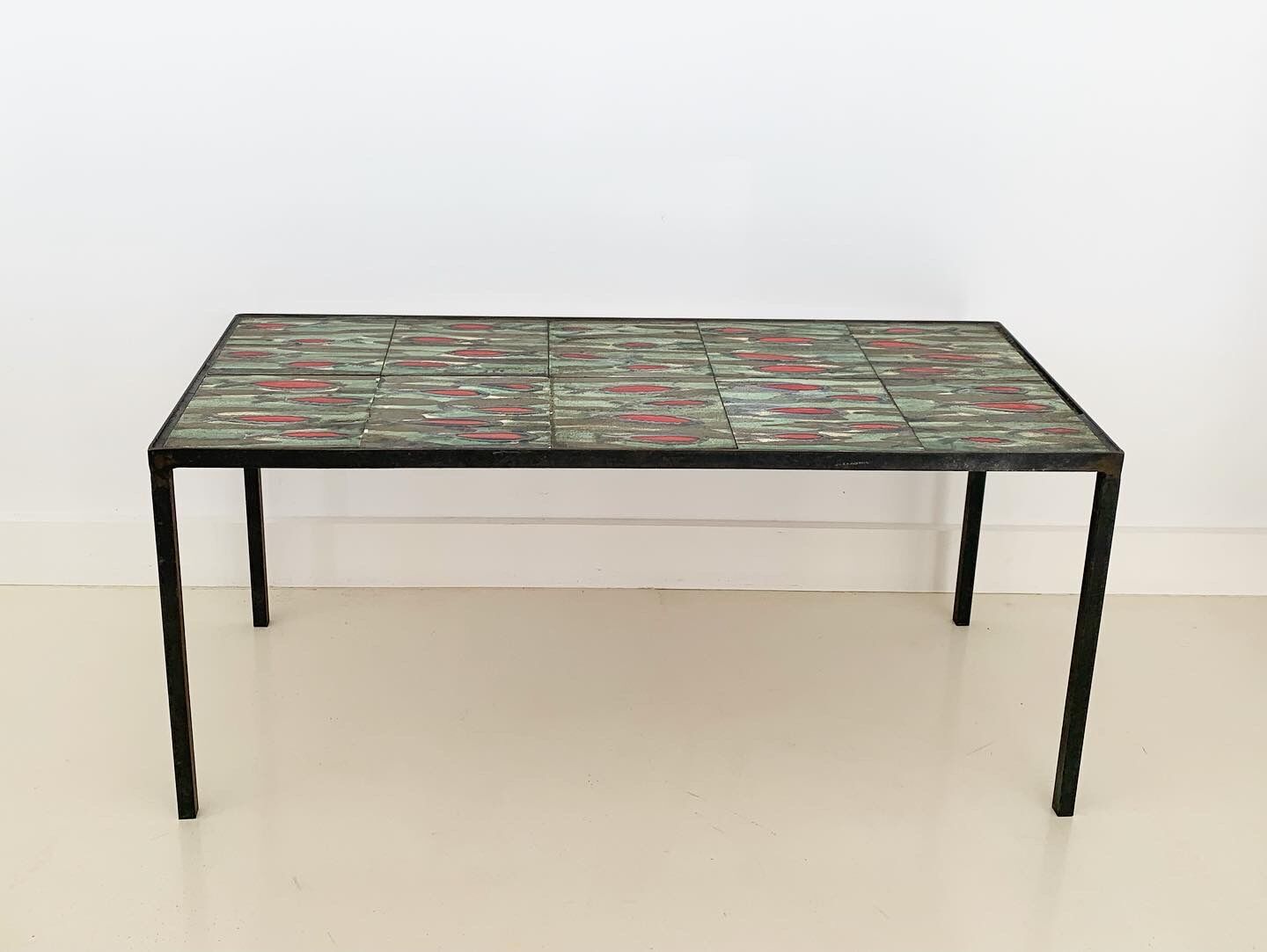 Vintage earthenware coffee table