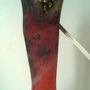 Pied de lampe en verre